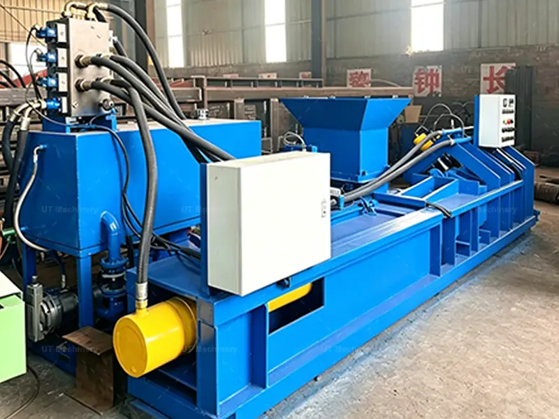 Estrutura reforçada de prensa briquetadeira contínua industrial para produção de biomassa em grande escala